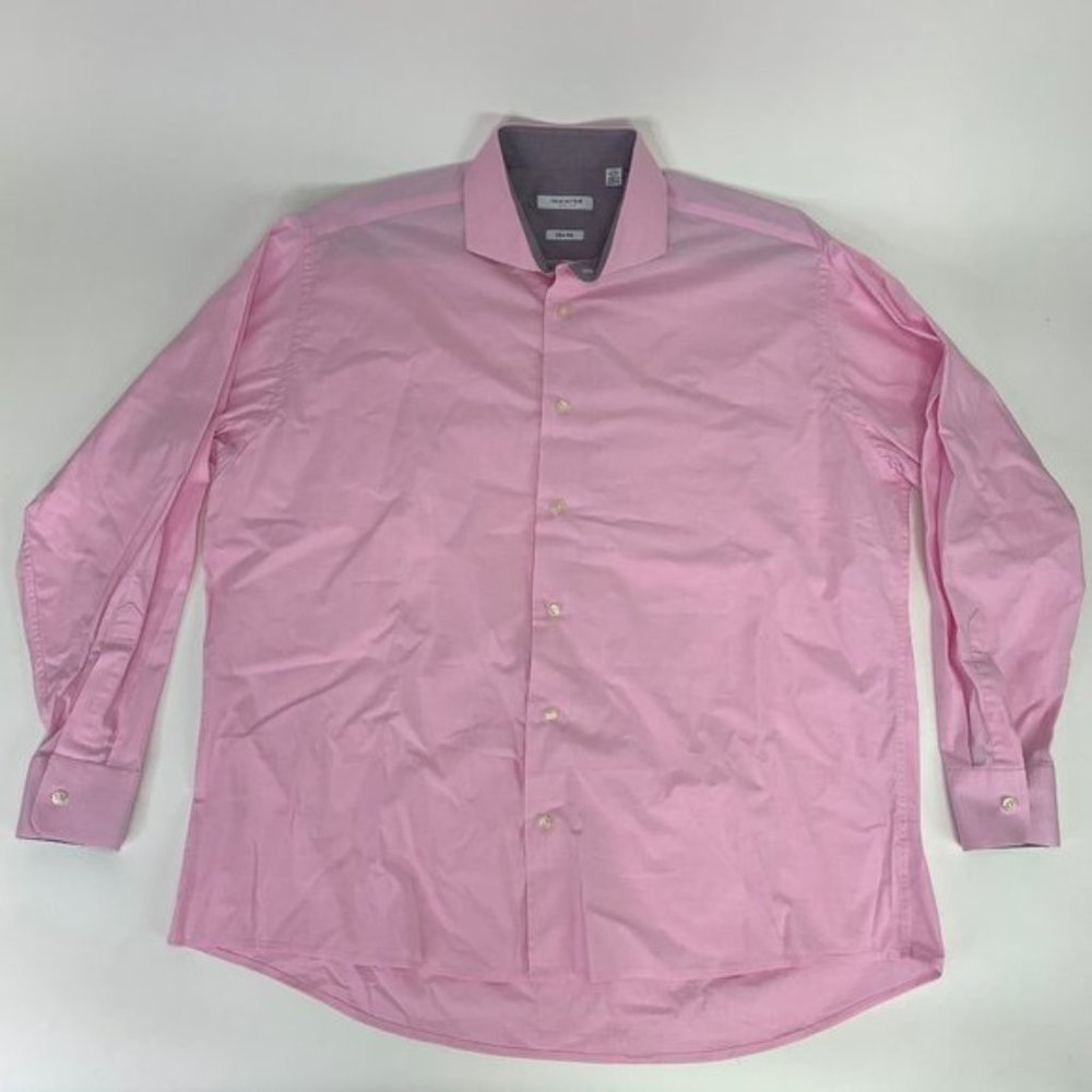 Isaac Mizrahi Slim Fit Long Sleeve Dress Shirt XL